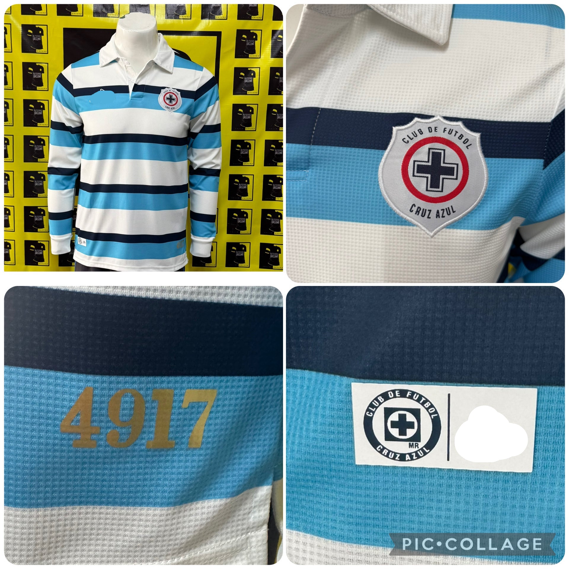 Jersey retro cruz azul portero