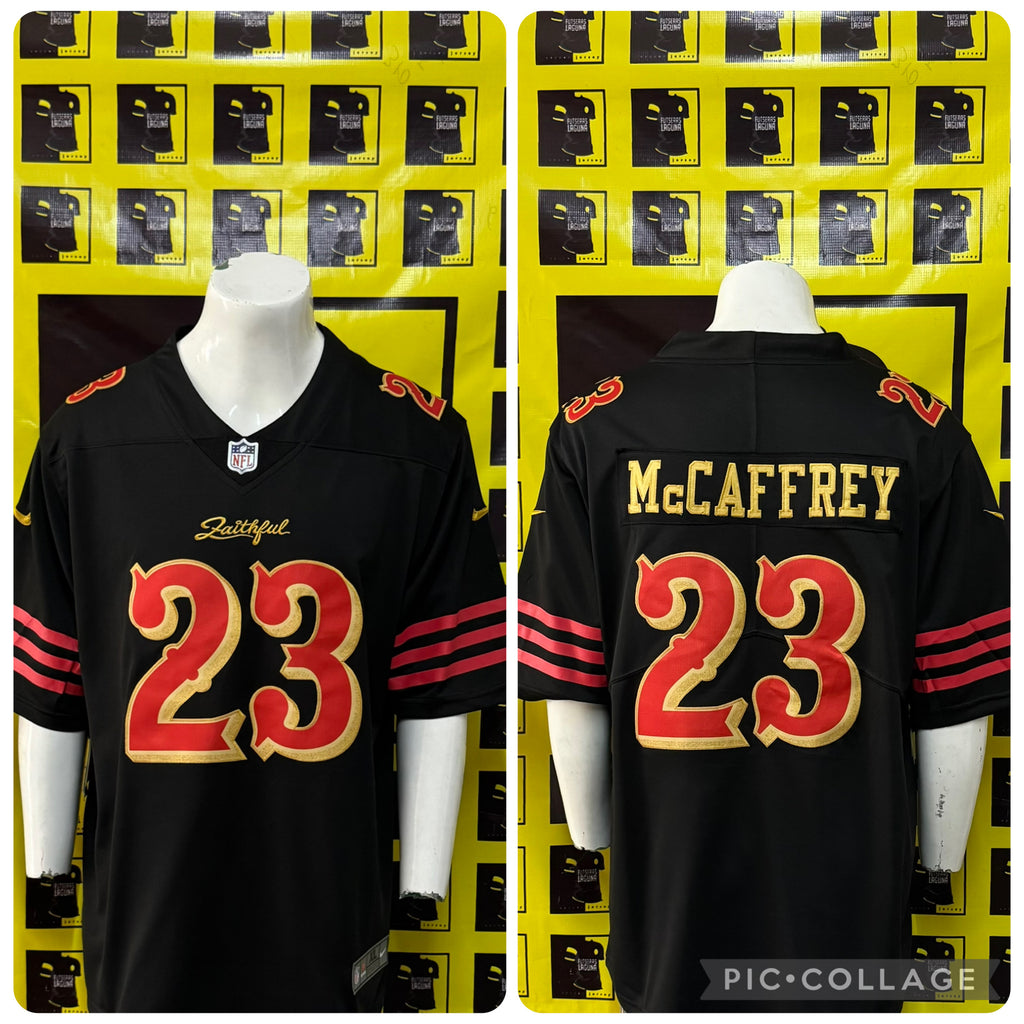 Jersey rivalries 49ers McCaffrey